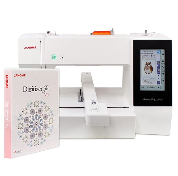 Hafciarka Janome MC500E + program hafciarski Janome Digitizer Jr