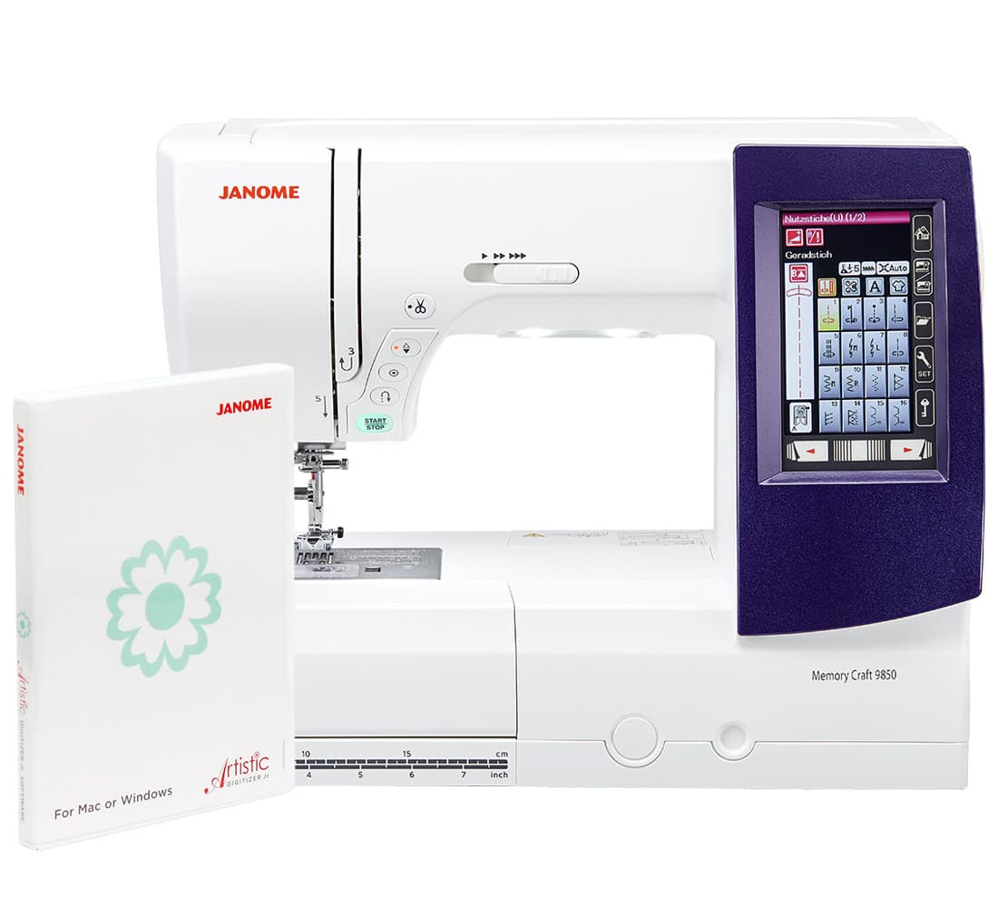 Janome MC9850 + profesjonalny program Janome Artistic Digitizer